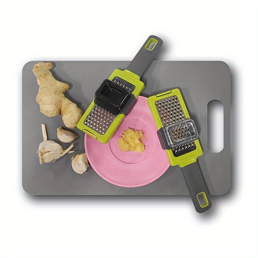 Multi - Function Garlic Press and Cheese Grater Set - HazMarket
