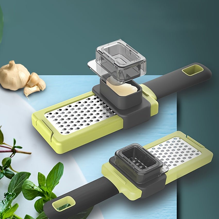 Multi - Function Garlic Press and Cheese Grater Set - HazMarket