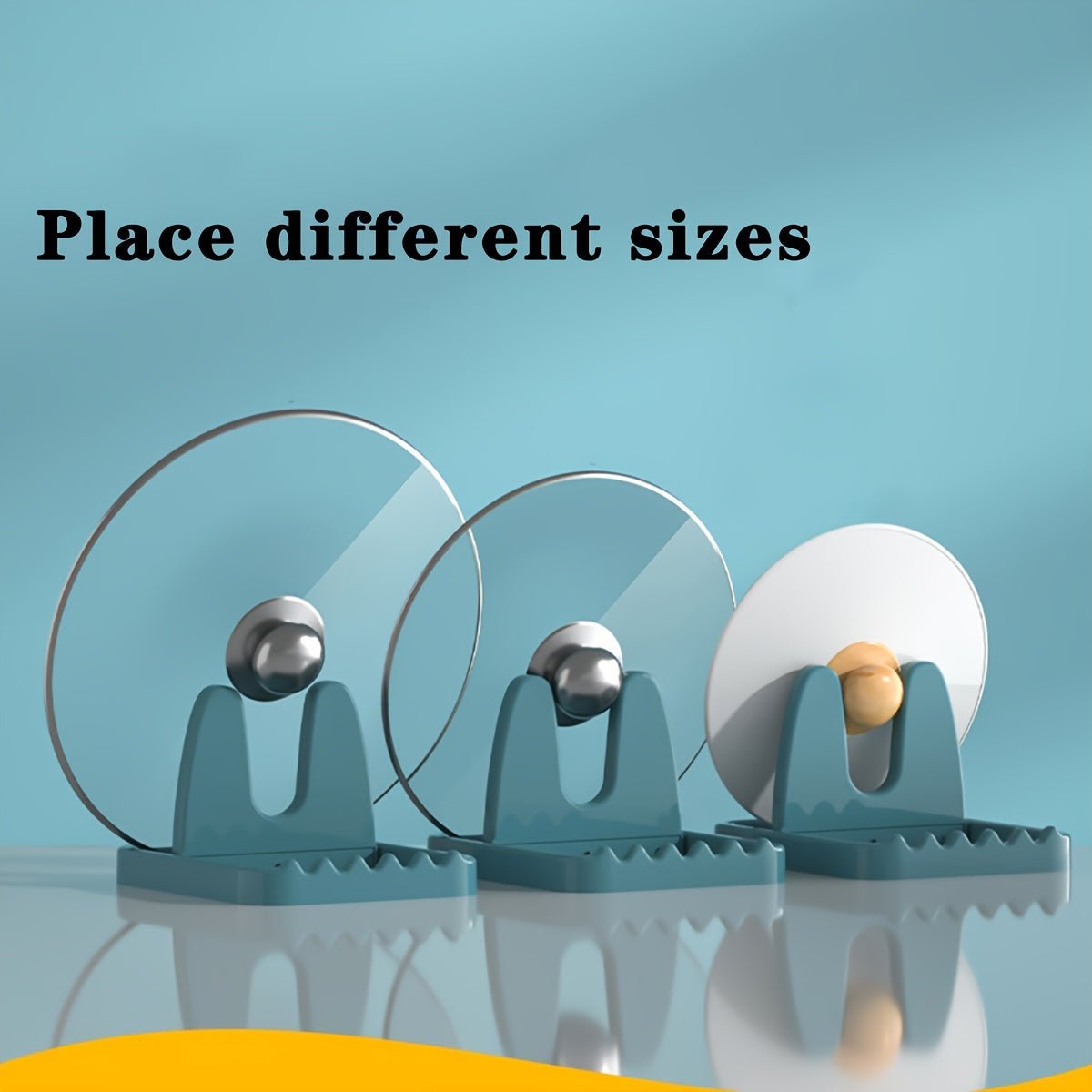 Multifunctional Foldable Plastic Kitchen Utensil Holder with Pot Lid Stand - HazMarket