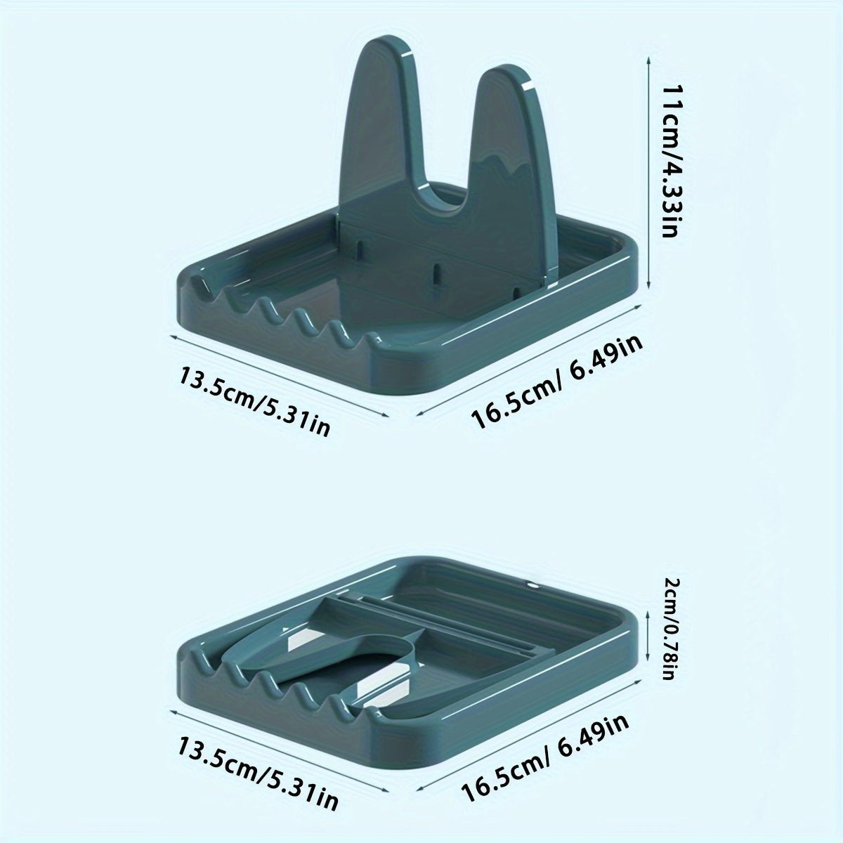 Multifunctional Foldable Plastic Kitchen Utensil Holder with Pot Lid Stand - HazMarket