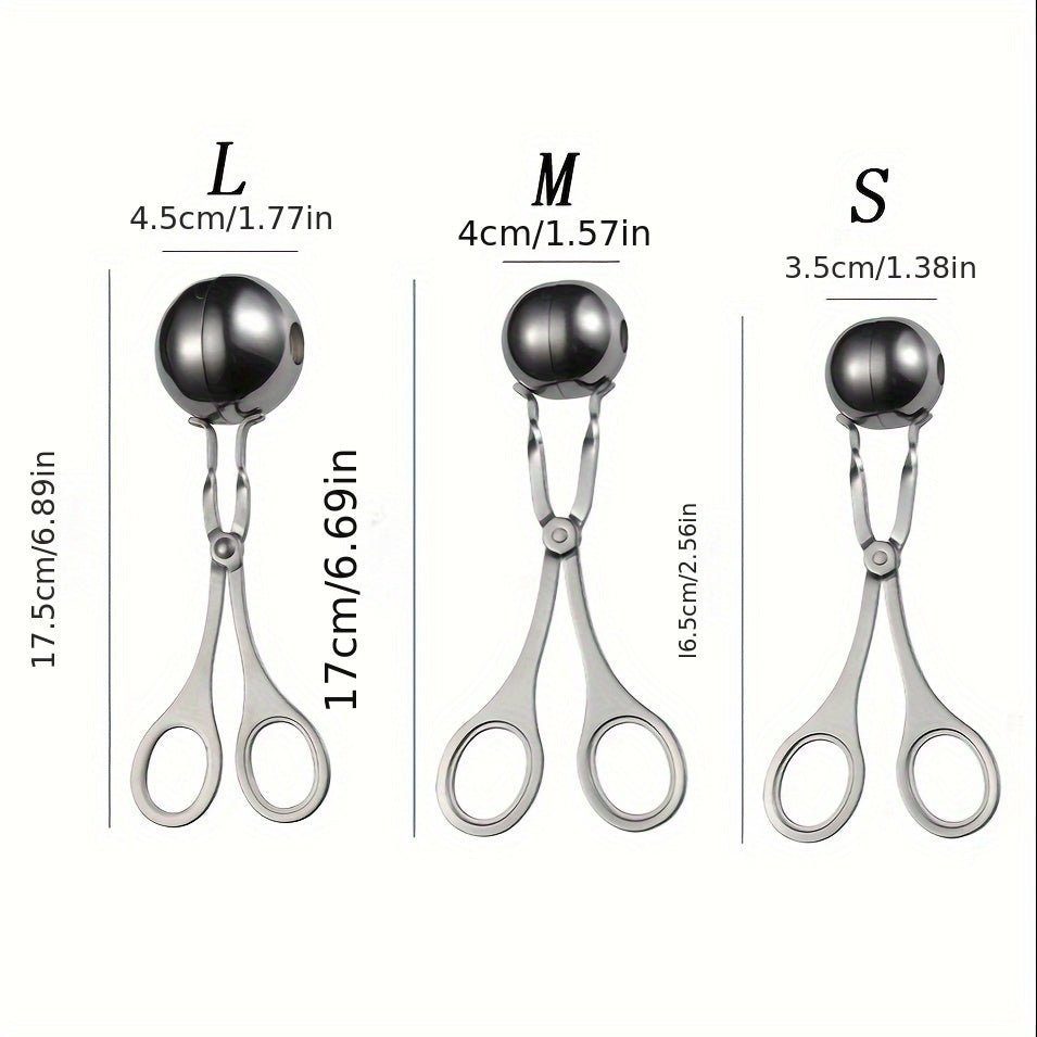 Multifunctional Stainless Steel Meatball Spoon 3pcs - HazMarket