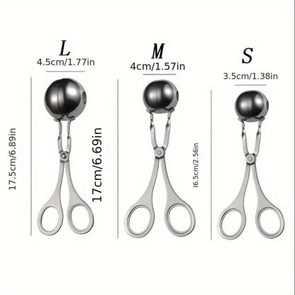Multifunctional Stainless Steel Meatball Spoon 3pcs - HazMarket