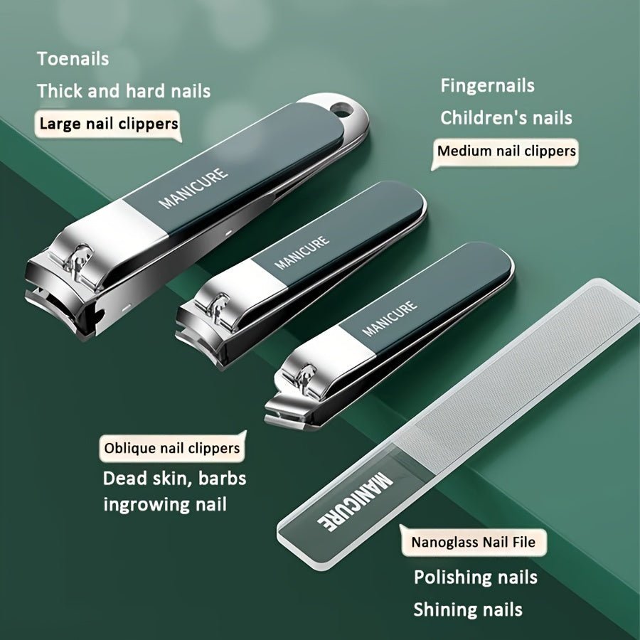Nail Clippers Kit 10pcs Manicure Set for Travel - HazMarket