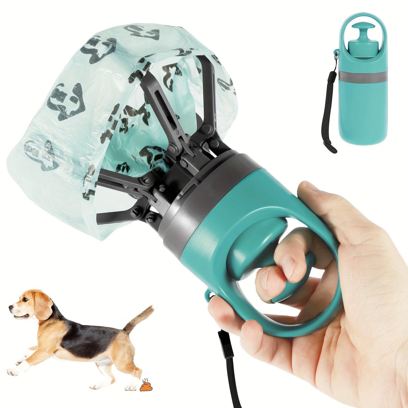 Portable Dog Poop Scooper with Waste Bag Dispenser - HazMarket