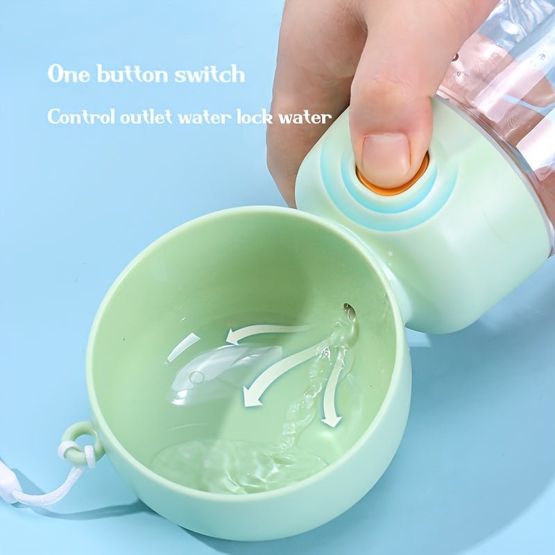 Portable Dog Water Bottle with Integrated Grain Dispenser - HazMarket