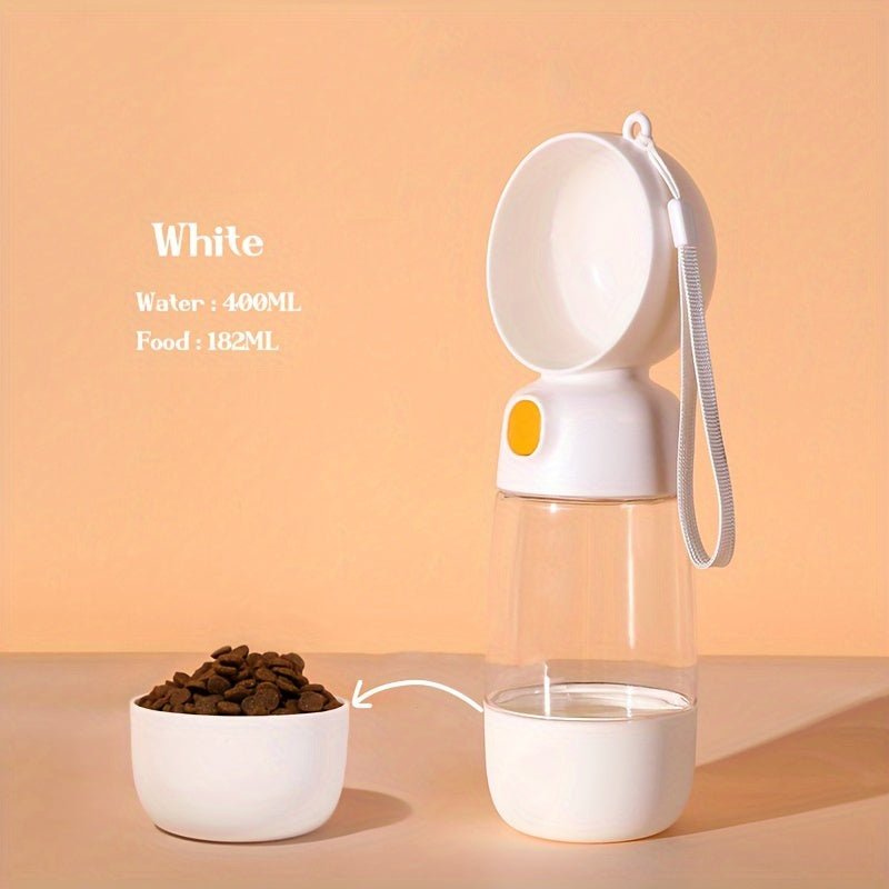 Portable Dog Water Bottle with Integrated Grain Dispenser - HazMarket