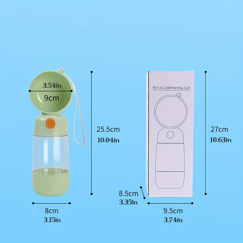 Portable Dog Water Bottle with Integrated Grain Dispenser - HazMarket