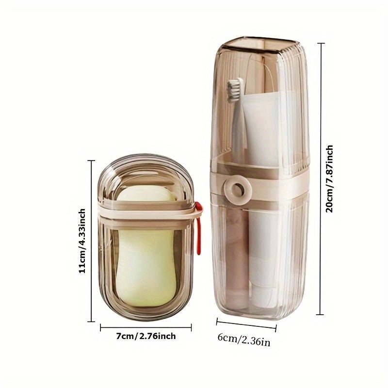 Portable Travel Soap Case and Toothbrush Holder Set - HazMarket