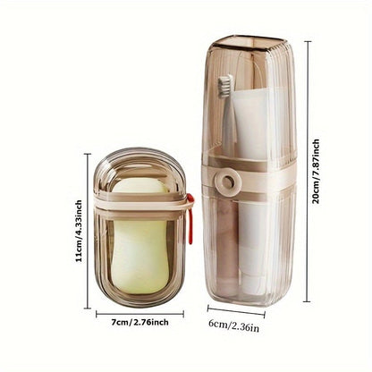 Portable Travel Soap Case and Toothbrush Holder Set - HazMarket