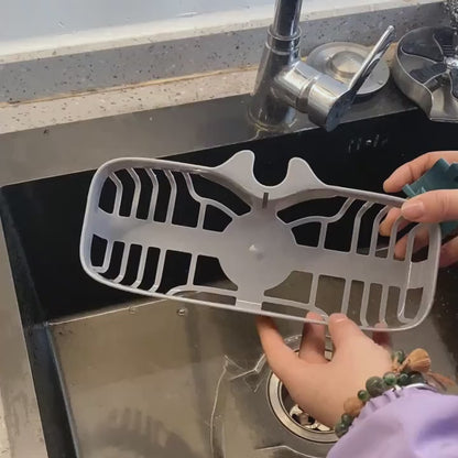Adjustable Plastic Kitchen Sink Caddy Sponge Holder