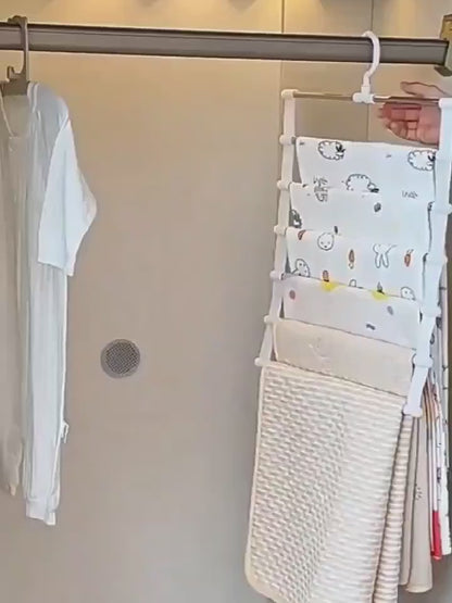 Space-Saving Foldable Pants Hanger