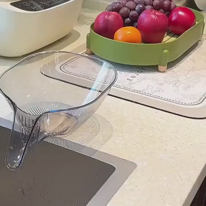 Multifunctional Plastic Strainer with Funnel