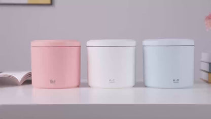 2L Colorful Humidifier with Aromatherapy Diffuser - USB-Powered