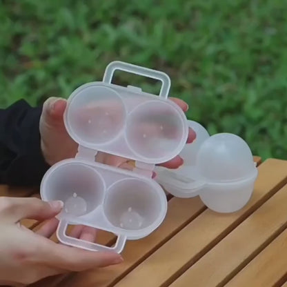 Plastic Egg Holder with 2 Compartments