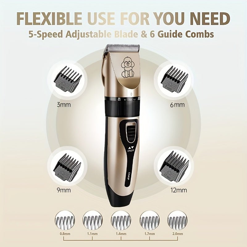 Professional Pet Electric Clipper Kit For Dogs and Cats - HazMarket
