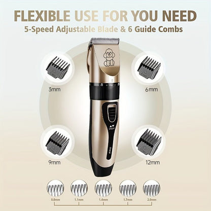 Professional Pet Electric Clipper Kit For Dogs and Cats - HazMarket