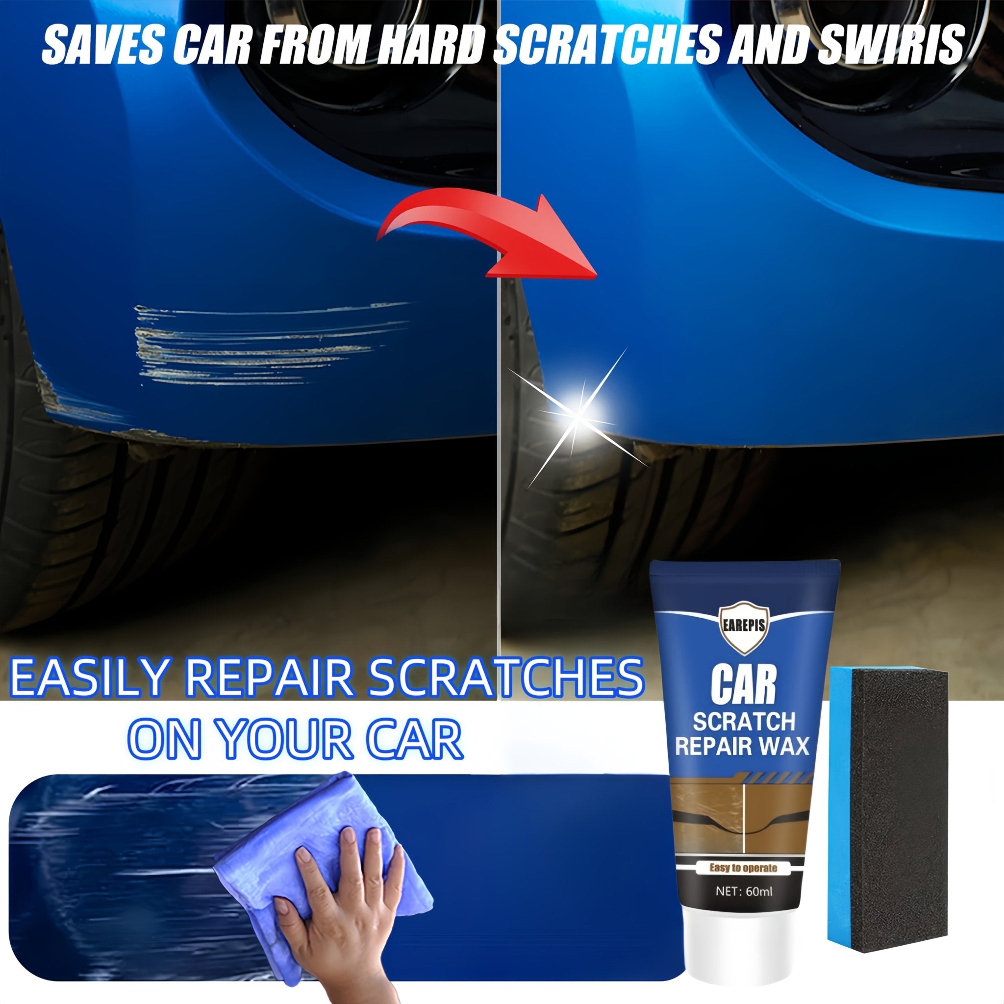 Quick & Easy Car Scratch Repair Paste - HazMarket