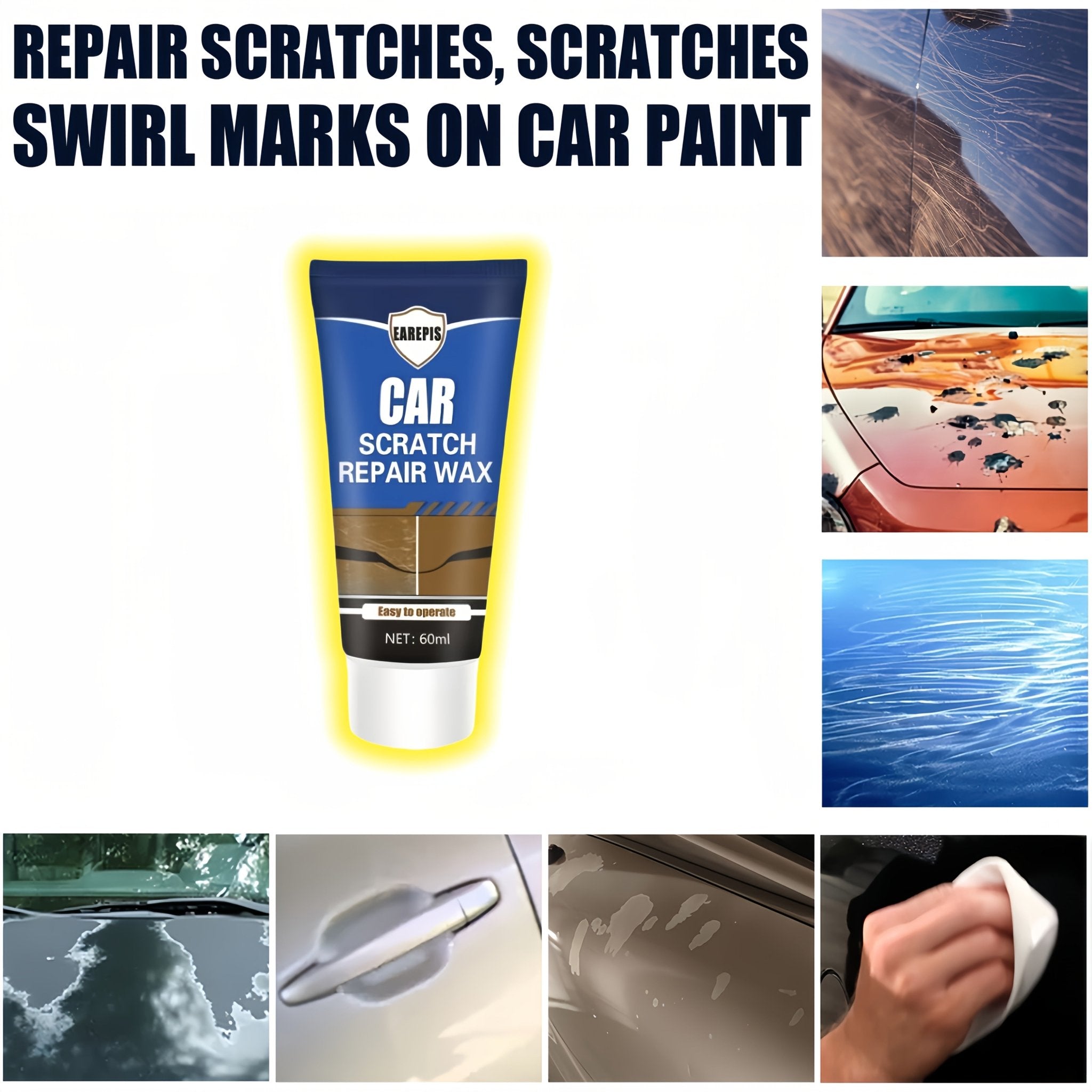 Quick & Easy Car Scratch Repair Paste - HazMarket