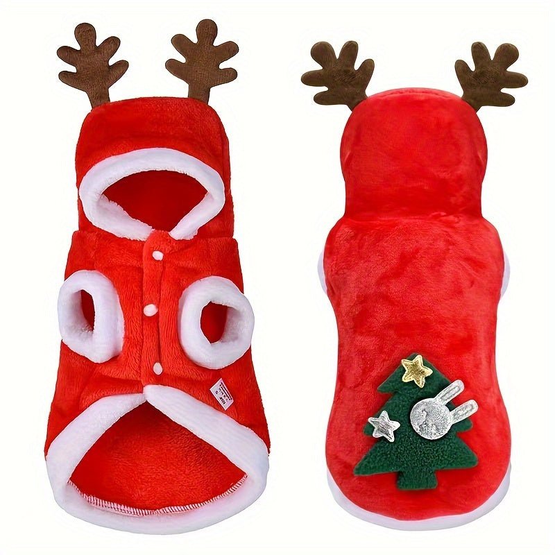 Reindeer Christmas Pet Costume for Small to Medium Dogs and Cats - HazMarket