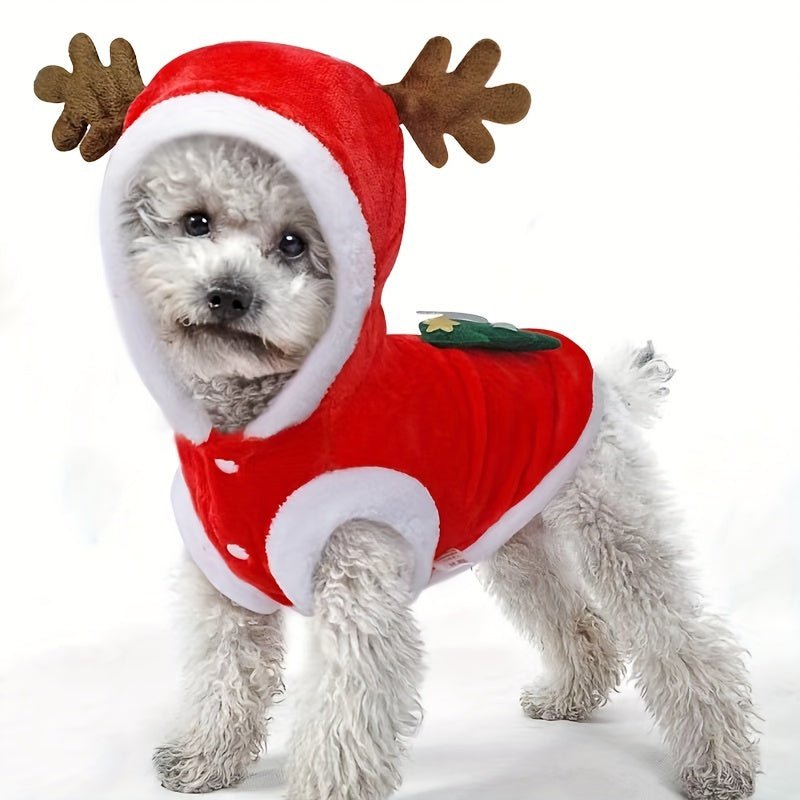 Reindeer Christmas Pet Costume for Small to Medium Dogs and Cats - HazMarket