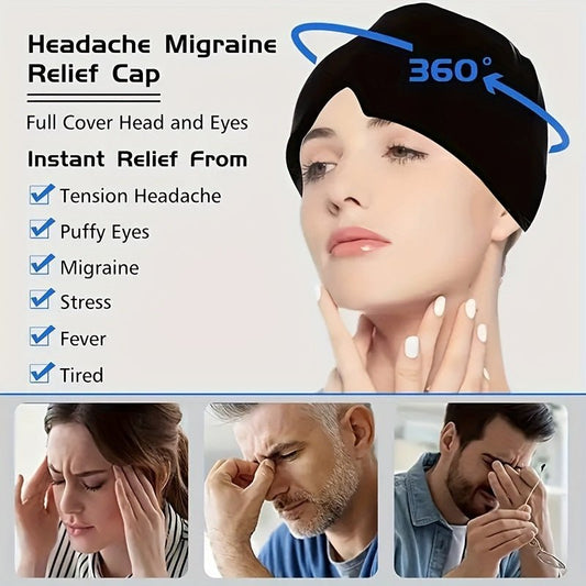 Relieve Headaches & Migraines Instantly With Hot/Cold Gel Therapy Cap - HazMarket