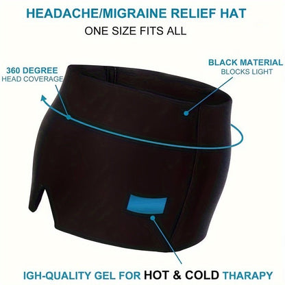 Relieve Headaches & Migraines Instantly With Hot/Cold Gel Therapy Cap - HazMarket
