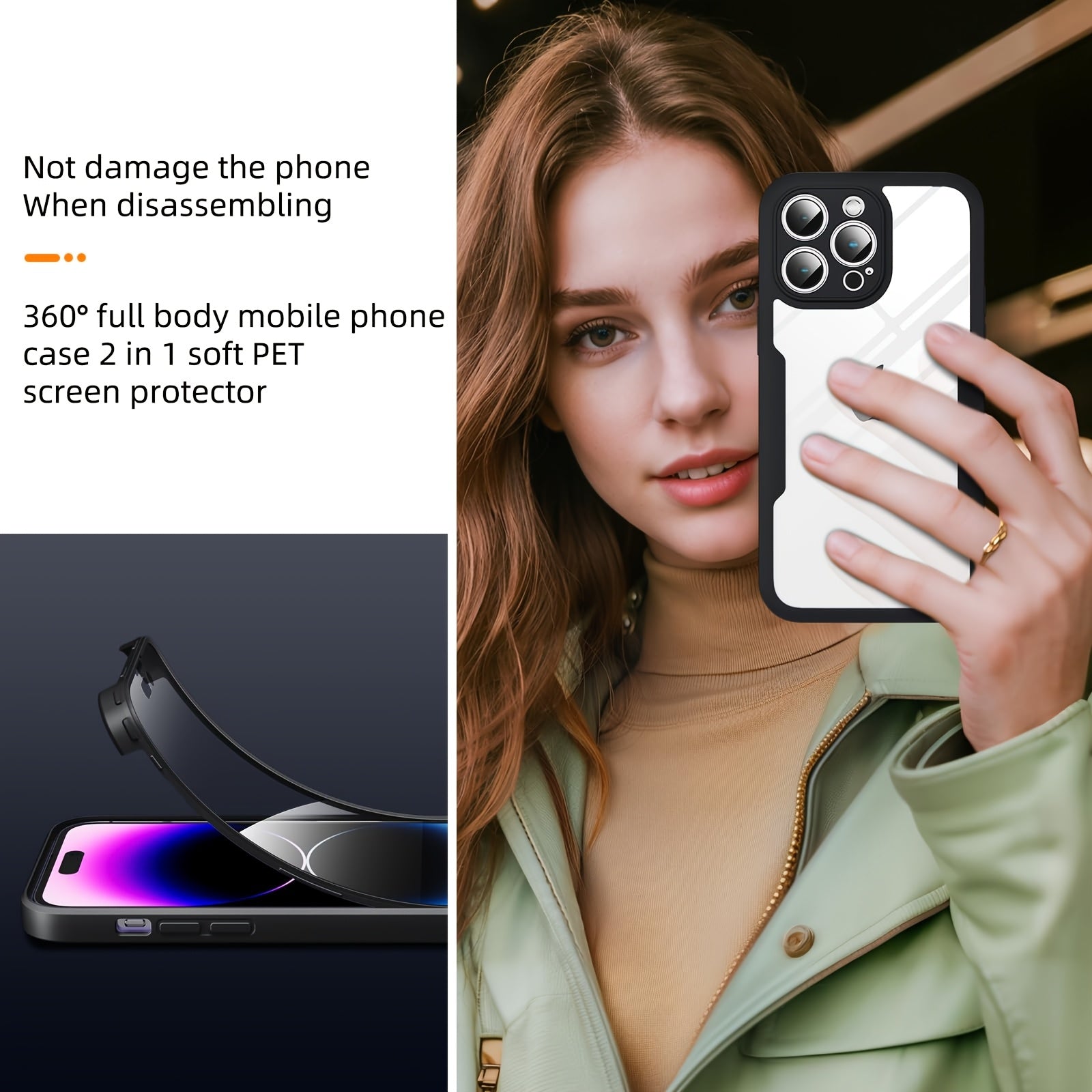Shockproof 360° Screen Protector iPhone Case - HazMarket
