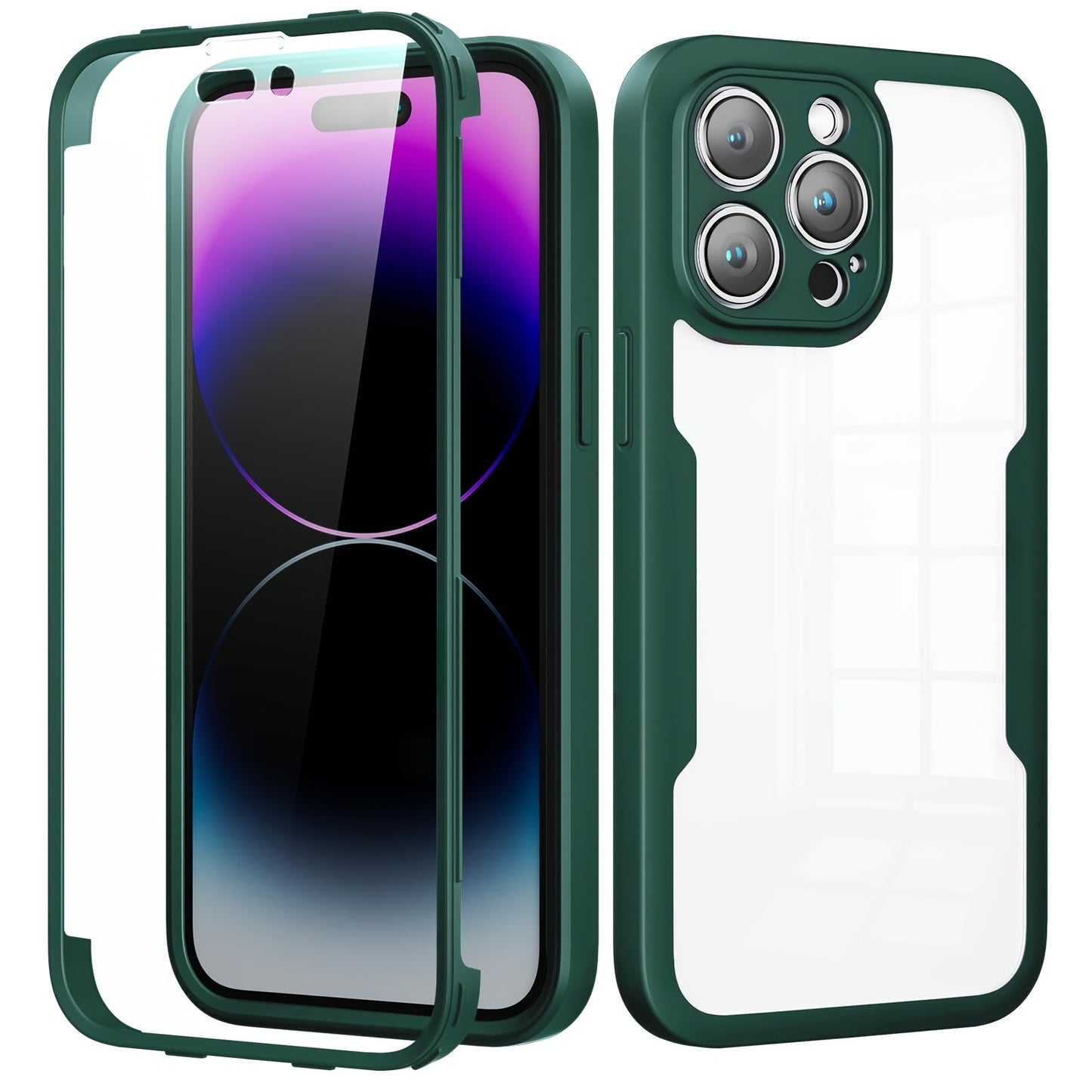 Shockproof 360° Screen Protector iPhone Case - HazMarket
