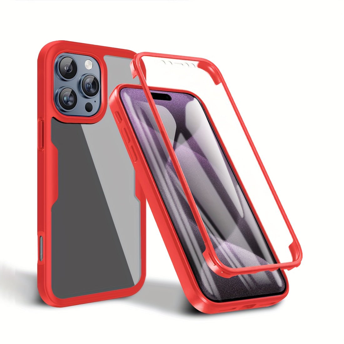 Shockproof 360° Screen Protector iPhone Case - HazMarket