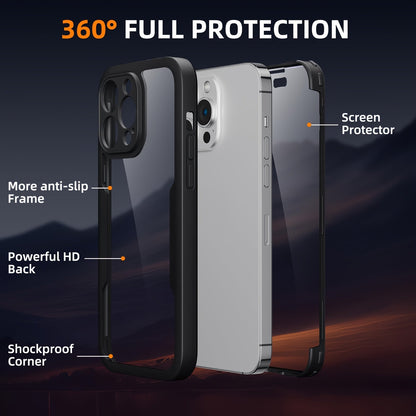 Shockproof 360° Screen Protector iPhone Case - HazMarket