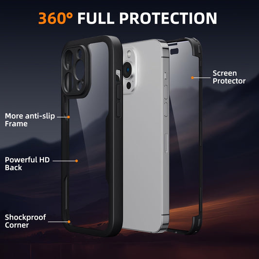 Shockproof 360° Screen Protector iPhone Case - HazMarket