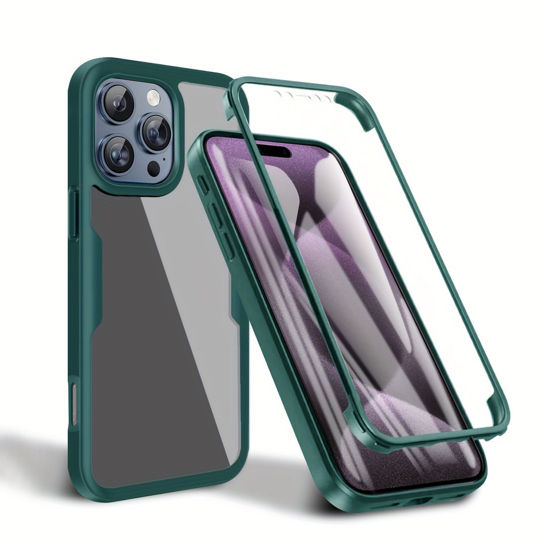 Shockproof 360° Screen Protector iPhone Case - HazMarket