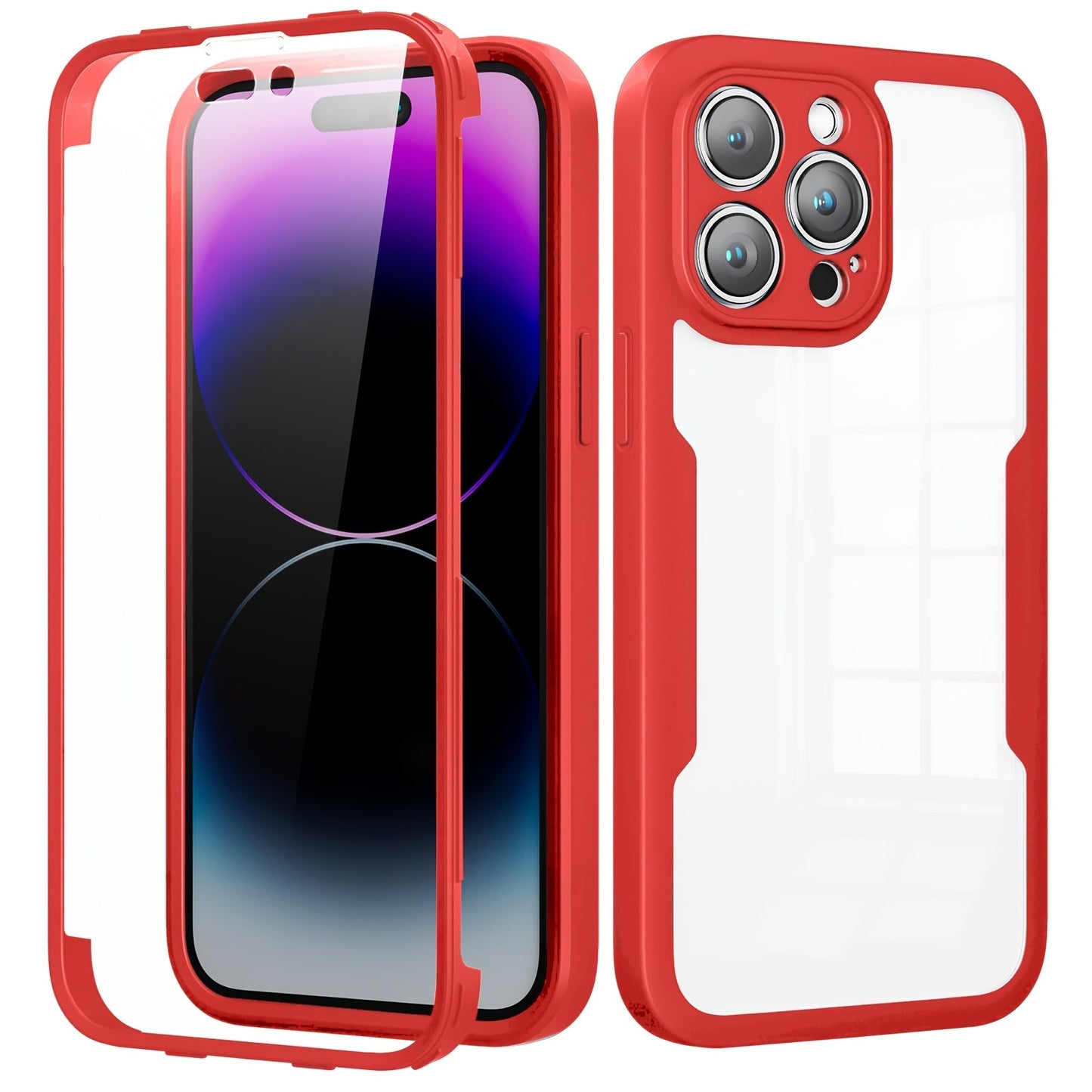 Shockproof 360° Screen Protector iPhone Case - HazMarket