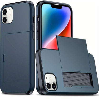 Shockproof Hard iPhone Case with Card Slot - HazMarket