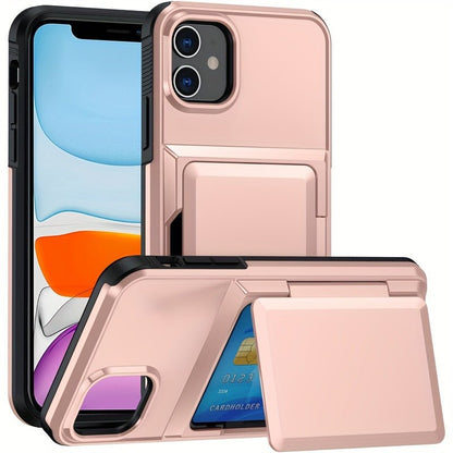 Shockproof Heavy Duty Hard iPhone Case with Card Slot - HazMarket