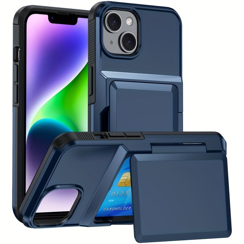 Shockproof Heavy Duty Hard iPhone Case with Card Slot - HazMarket