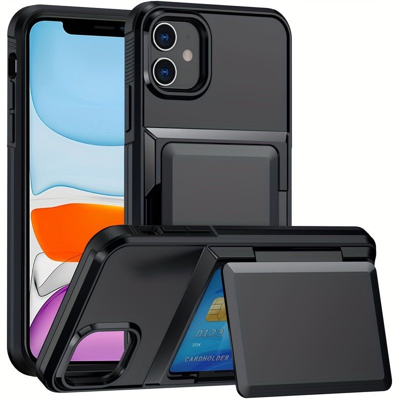 Shockproof Heavy Duty Hard iPhone Case with Card Slot - HazMarket