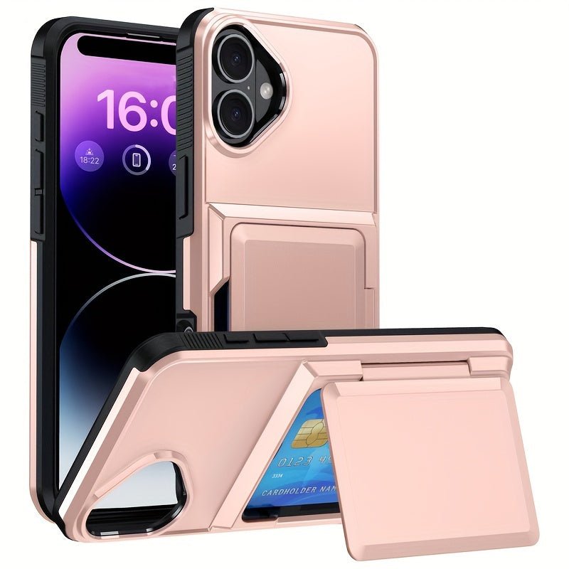Shockproof Heavy Duty Hard iPhone Case with Card Slot - HazMarket