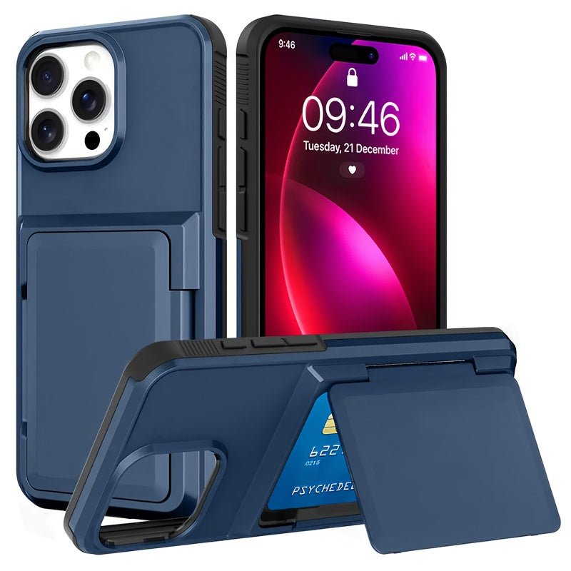 Shockproof Heavy Duty Hard iPhone Case with Card Slot - HazMarket