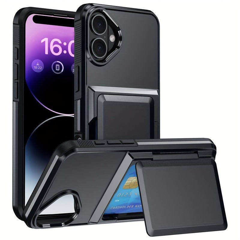 Shockproof Heavy Duty Hard iPhone Case with Card Slot - HazMarket