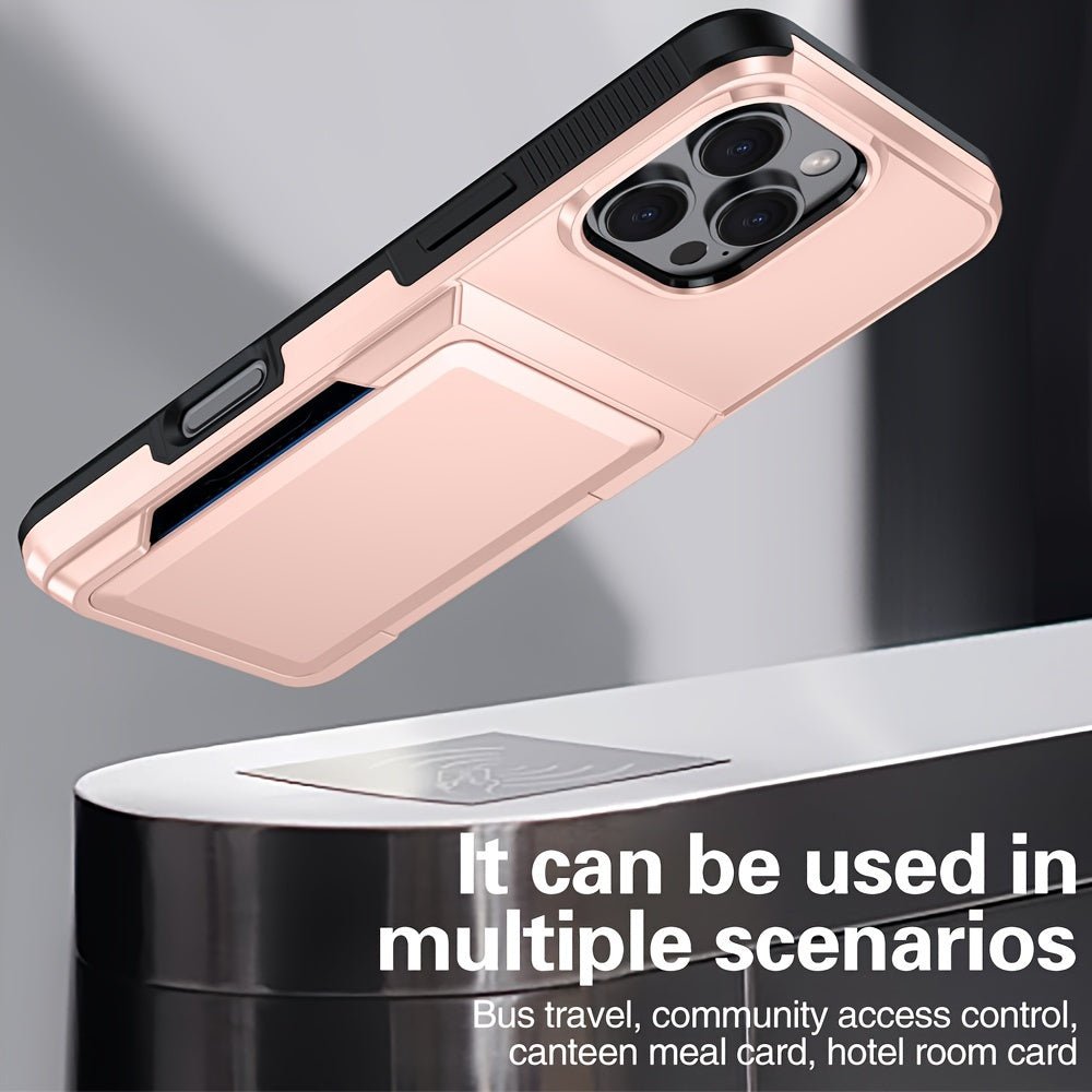 Shockproof Heavy Duty Hard iPhone Case with Card Slot - HazMarket