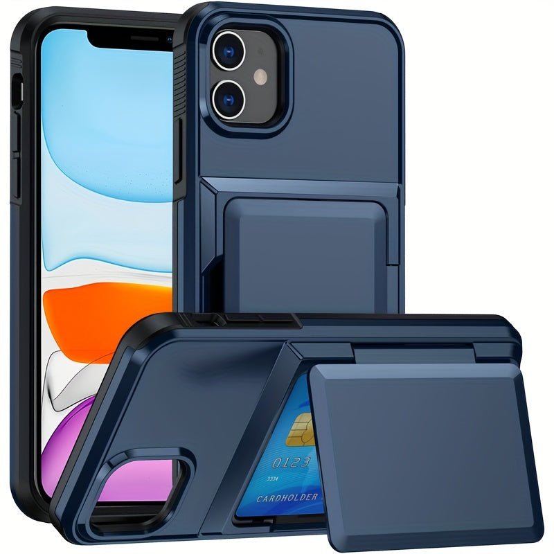 Shockproof Heavy Duty Hard iPhone Case with Card Slot - HazMarket