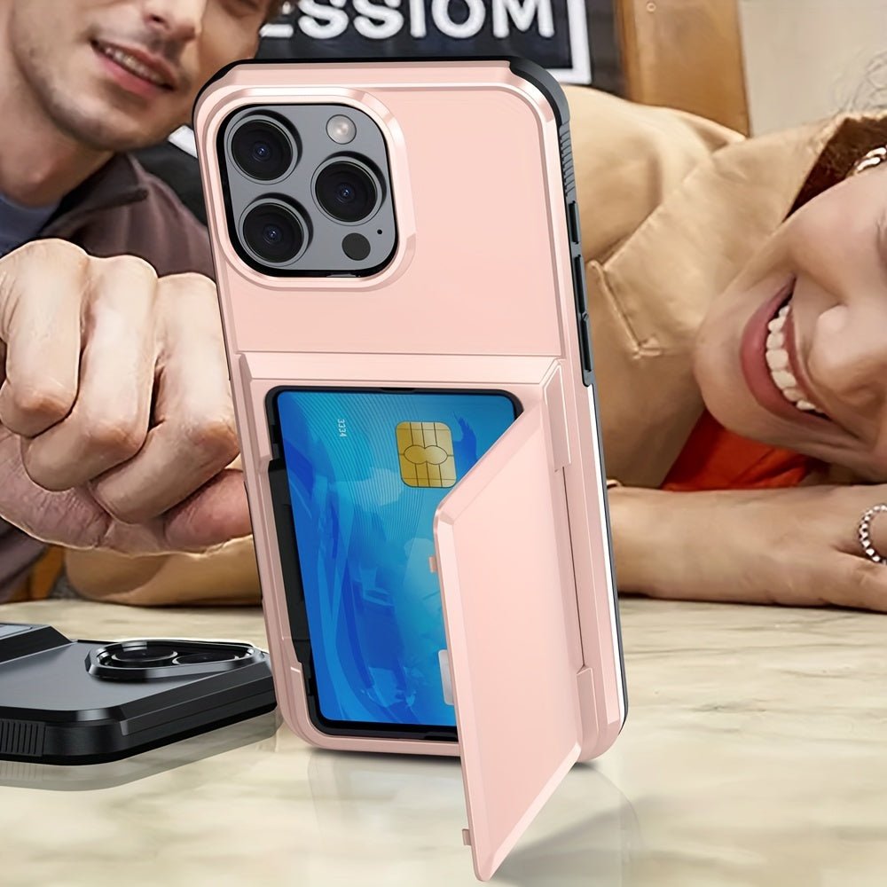 Shockproof Heavy Duty Hard iPhone Case with Card Slot - HazMarket