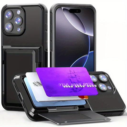Shockproof Heavy Duty Hard iPhone Case with Card Slot - HazMarket