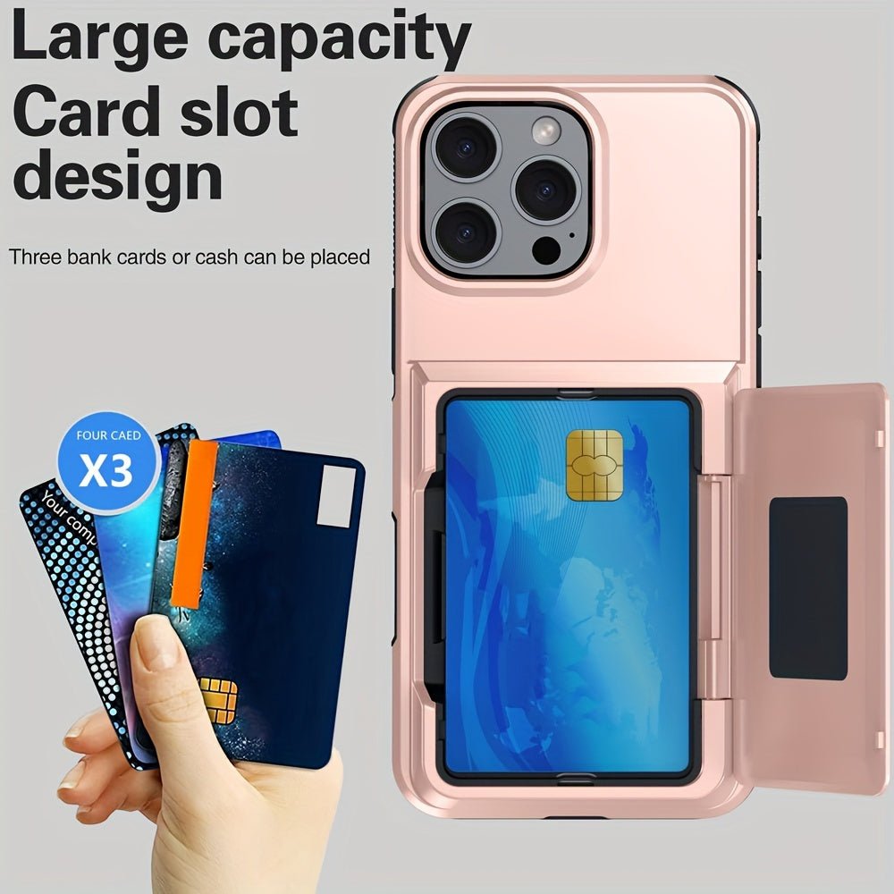 Shockproof Heavy Duty Hard iPhone Case with Card Slot - HazMarket