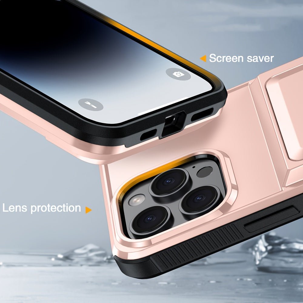 Shockproof Heavy Duty Hard iPhone Case with Card Slot - HazMarket