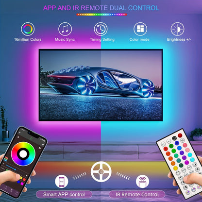 Smart Control Music Sync Color Changing Strip Lights - HazMarket