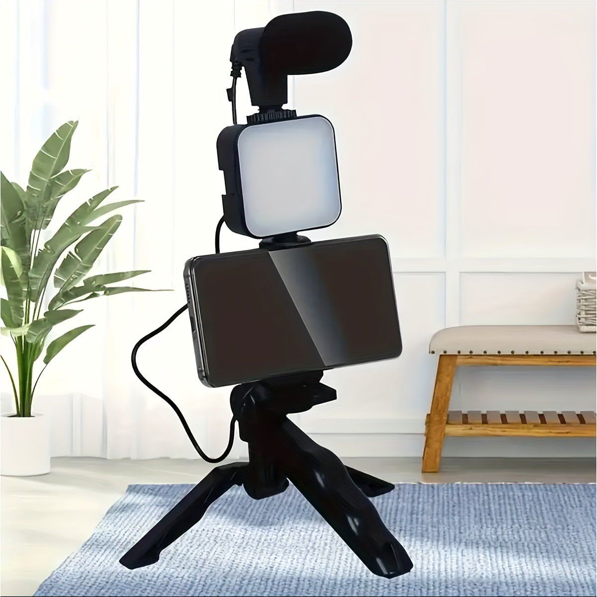 Smartphone & Camera LED Light Kit with Tripod Stand & Wireless Remote - HazMarket