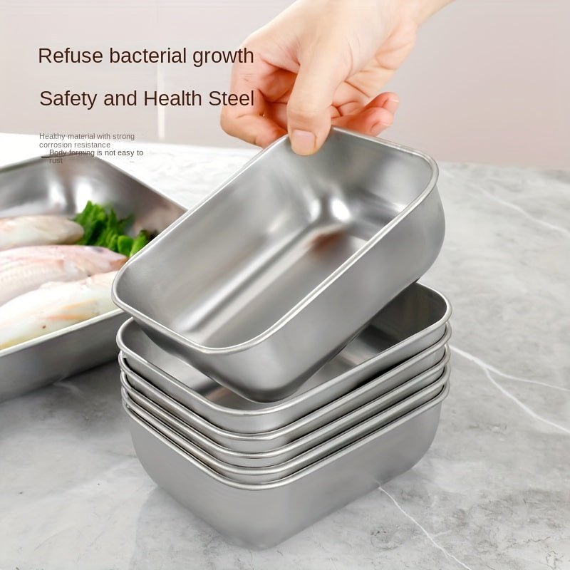 Stainless Steel Food Storage Container Set with Lids - HazMarket