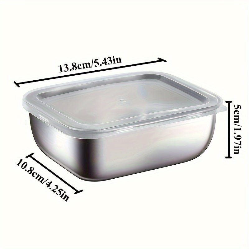 Stainless Steel Food Storage Container Set with Lids - HazMarket